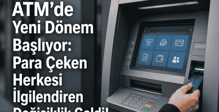 ATM’de Para Çekmede Yeni Dönem Başlıyor! Para Çeken Herkesi İlgilendiren Değişiklik